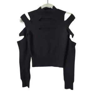 Express Black Cutout Sweater Top